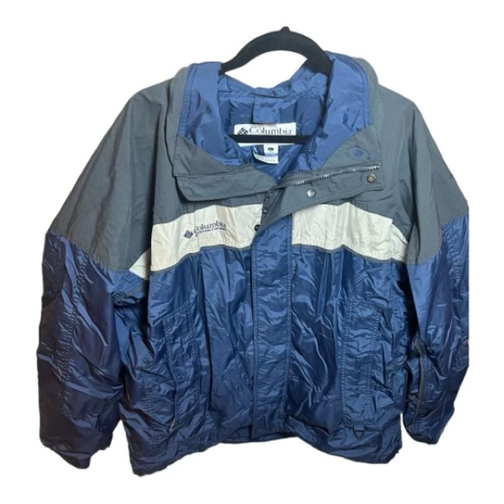 Columbia Mens Bugaboo Interchange Jacket Blue Large Vintage